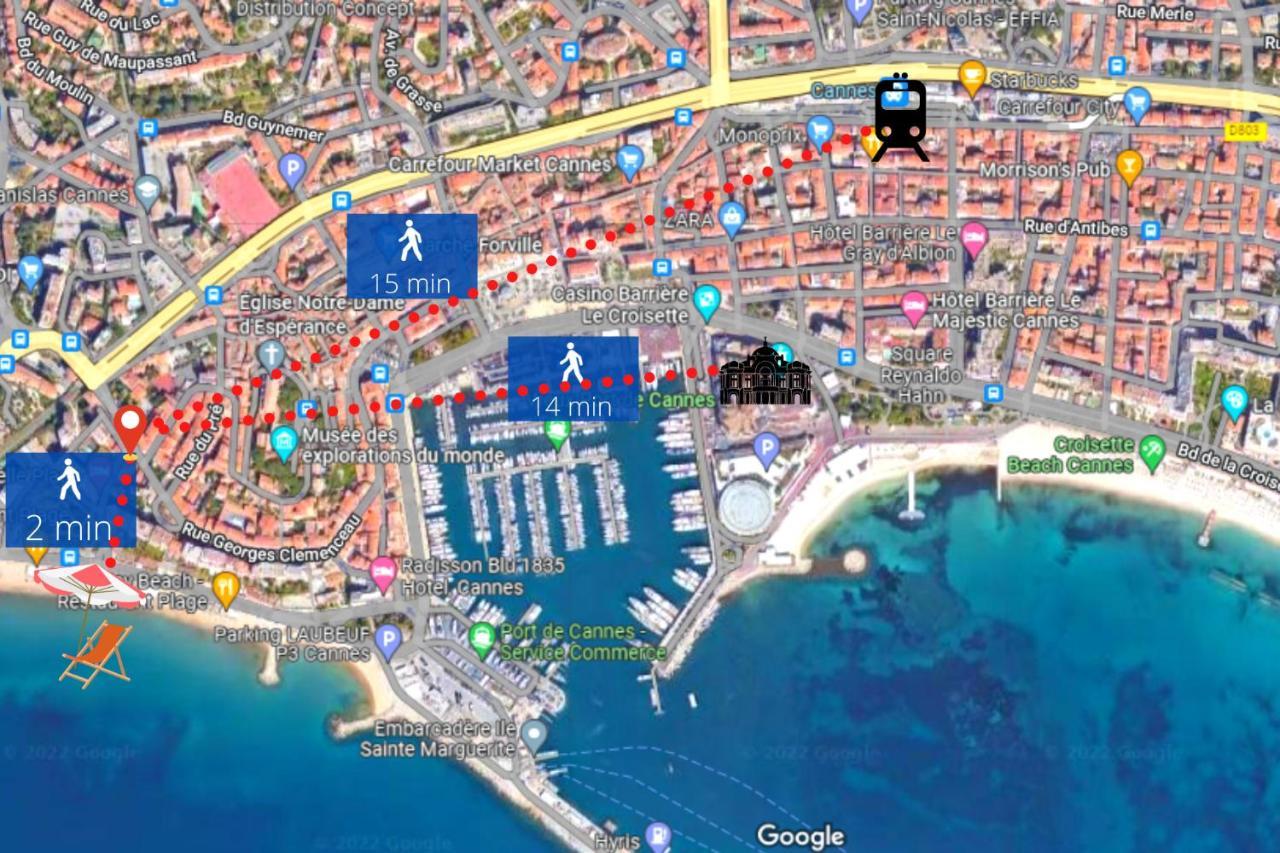 Le Dol - 150M Plages - Suquet - Verriere Cote D'Azur Cannes Dış mekan fotoğraf